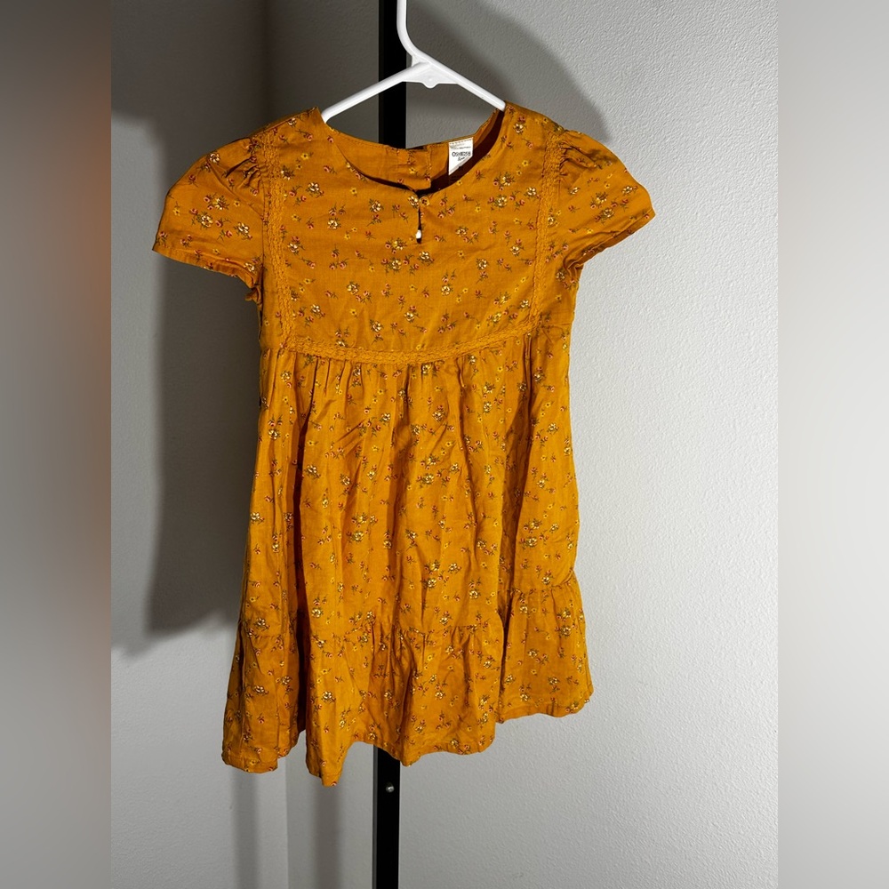Oshkosh 5T yellow mustard dress